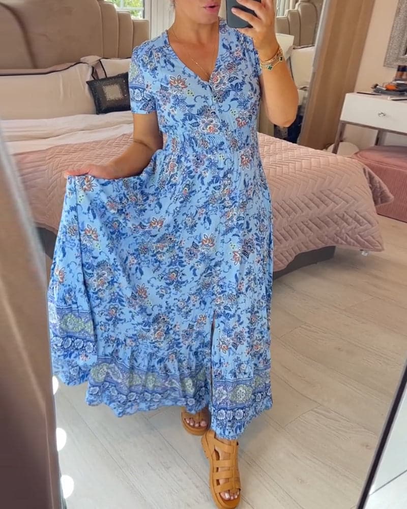 Connie - Floral Maxi Kleid