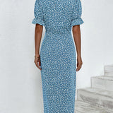 Giselle™ - Floral V-Ausschnitt Kleid