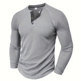 Chad™ - Herren Henley-Shirt