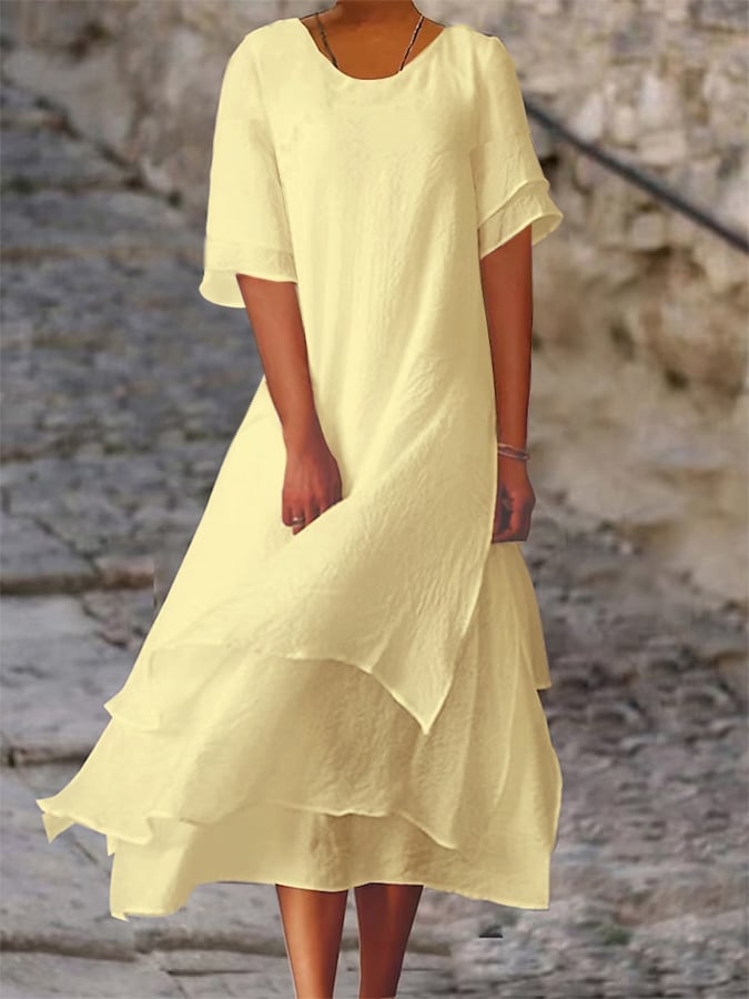 Hermine - Elegantes Schichtenkleid