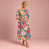 Fließendes langes Kleid – chic und bequem