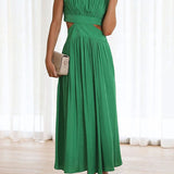 Quincy | Midi-Kleid mit Cut-Out und Taschen