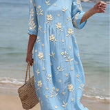 Maxine | Besticktes Mid-Sleeve Kleid