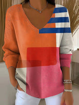 Beatrice – Pullover aus Strick mit V-Ausschnitt