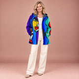 Elisa – Jacke mit farbenfroher Grafik