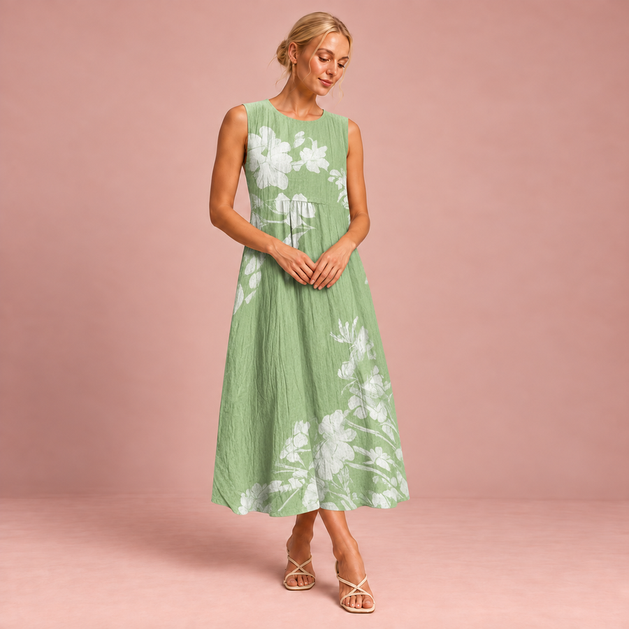 Bequemes ärmelloses Sommerkleid