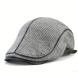 Elias | Herren Strick-Barettmütze warm für Herbst und Winter