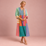 Figurschmeichelndes Sommerkleid mit Print