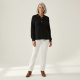 Elke | Schlichter Pullover mit Hemdkragen
