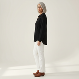 Elke | Schlichter Pullover mit Hemdkragen