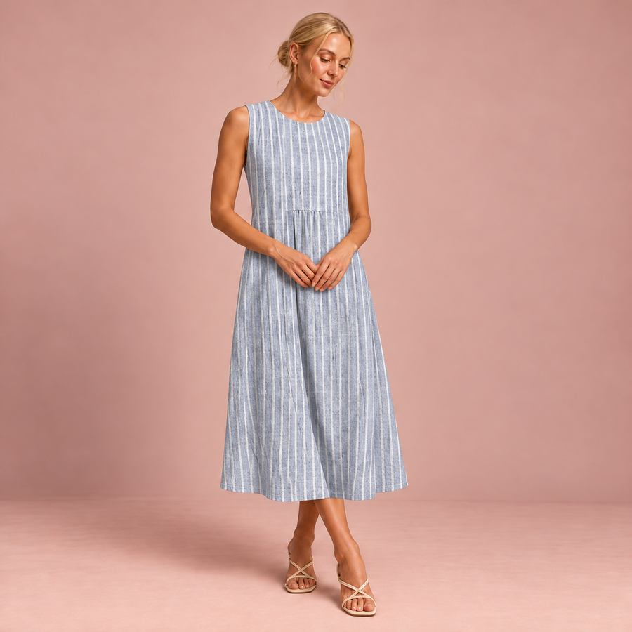 Bequemes ärmelloses Sommerkleid