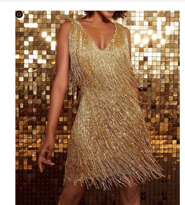 Schickes und verführerisches Fransen-Party-Kleid