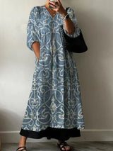 Elegantes Kleid mit Blumenmuster Lia