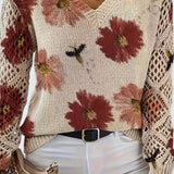 Noelle – Floral Strickpullover