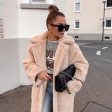Zoe - Langer Teddymantel