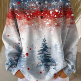 Alva | Weihnachts-Pullover mit weichem Tannenbaum-Muster