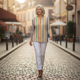 Rieke | Pullover mit bunten Längsstreifen