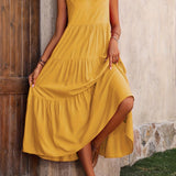 Odette™ - Bequemes V-Ausschnitt Schichtenkleid