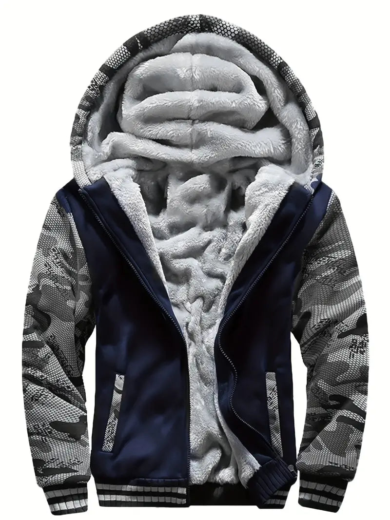 Noah - Warme Herren Fleecejacke Mit Kapuze