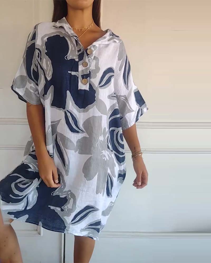 Bianca - Blumenhemdkleid