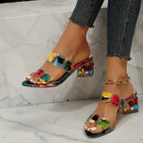 Chiara™ - Bunte Sandalen mit Doppelriemen