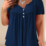 Zoey™ - Schicke Plissee-Bluse in Übergröße