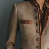 Verena™ - Vintage-Jacke mit Zierbesatz und Taschen