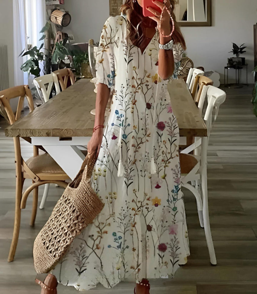 Sophia - Boho Vintage Sommerkleid