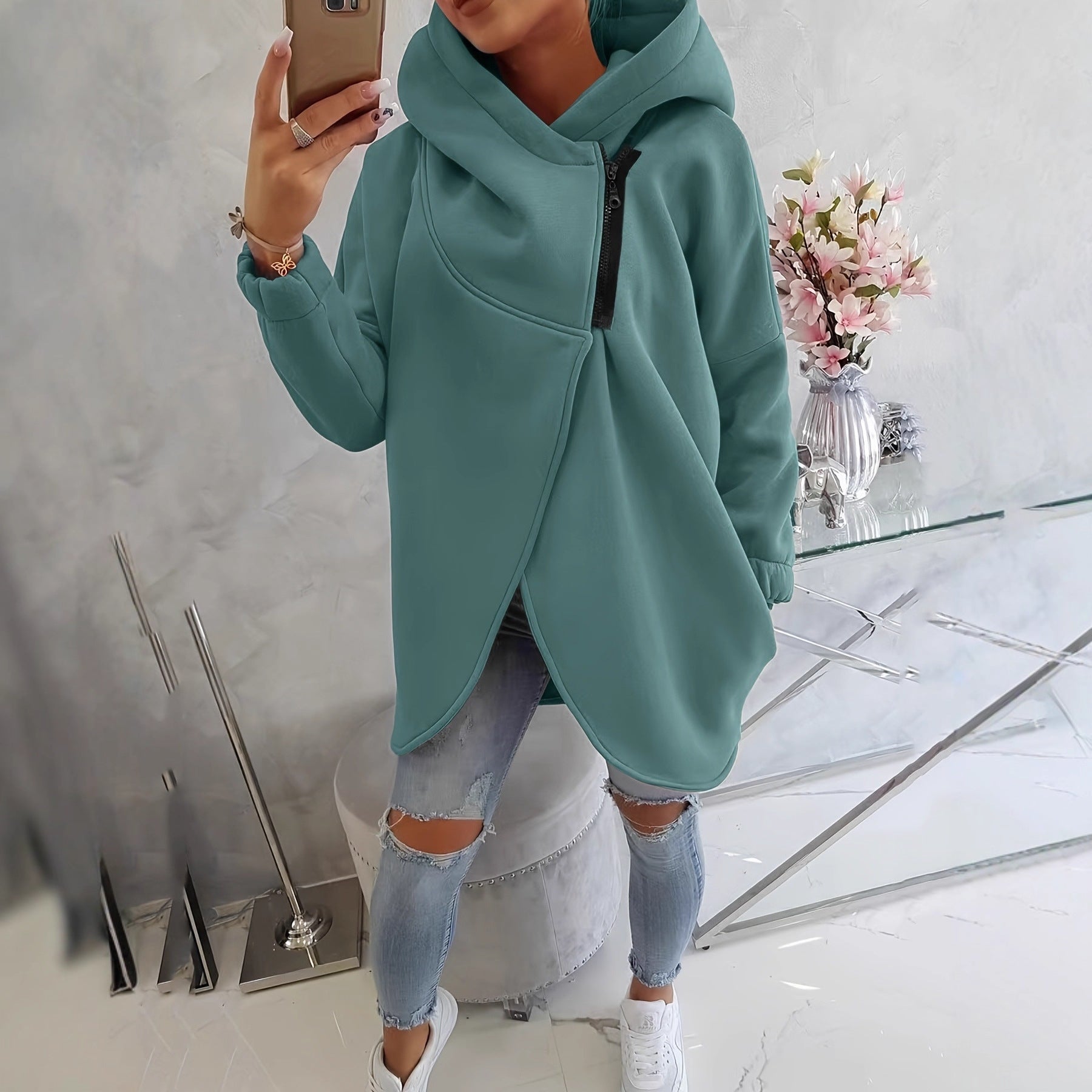 Emma™ - Bequemer Zip-Up Hoodie