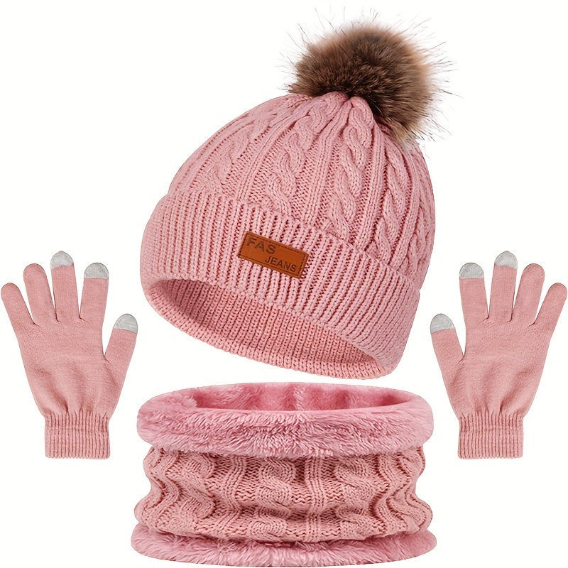 Winterset Mütze und Handschuhe für Damen