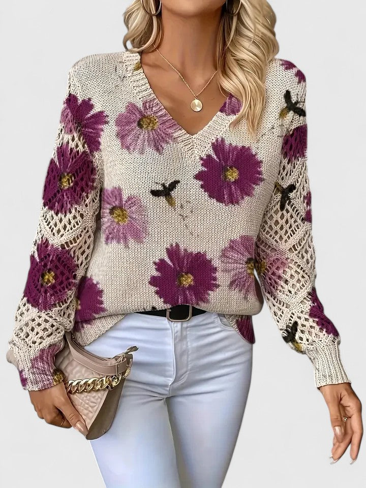 Deborah™ - Lässiger Floral-Pullover