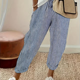 Elena™ - Gestreifte Hose mit weitem Bein
