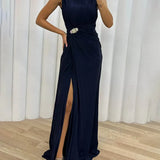 Serena | Falten Maxi Abendkleid