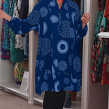 Marlene™ - Lässiges Kleid mit geometrischem Druck