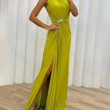Serena | Falten Maxi Abendkleid