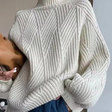 Audrey - Gestrickter Rollkragenpullover