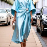 Elegantes Shimmer-Maxikleid