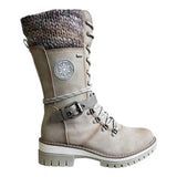 FrostLuxe™ - Wasserdichte Schnürstiefel in Wadenlänge