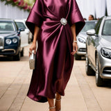 Elegantes Shimmer-Maxikleid