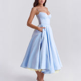 Ophira™ - Elegantes Korsett-Midi-Kleid