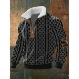 SILVORO | Fleece-Pullover mit hohem Kragen