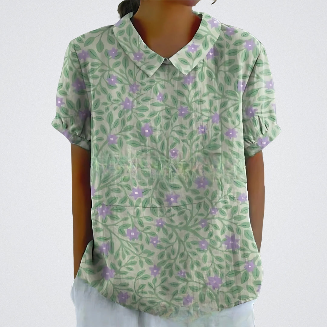 Lina™ - Stilvolle Bluse mit Blumenmuster
