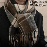 Designer-Schal mit Quasten | Warmer und weicher Kaschmir