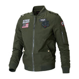 Herren Bomberjacke mit Patch-Applikationen und Ärmeltasche
