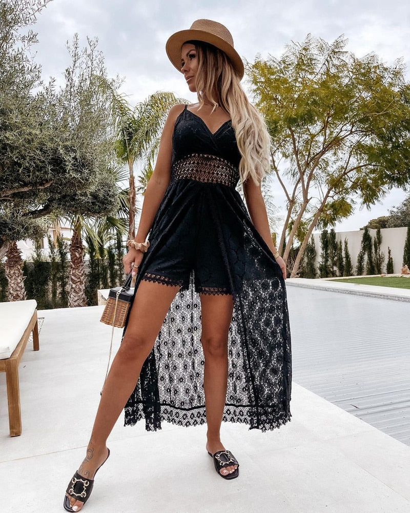 Grace | Geräumiger Spitzen-Jumpsuit