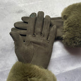 Winterhandschuhe mit Kunstfell