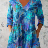 Juliette | Lange Bluse mit V-Ausschnitt