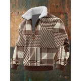 SILVORO | Fleece-Pullover mit hohem Kragen