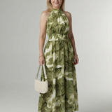 Sylin | Gathered Halter Midi Kleid