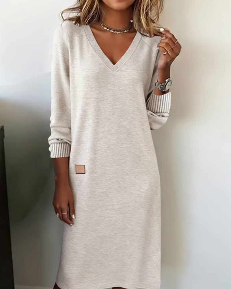 Carmen™ - Pulloverkleid mit V-Ausschnitt